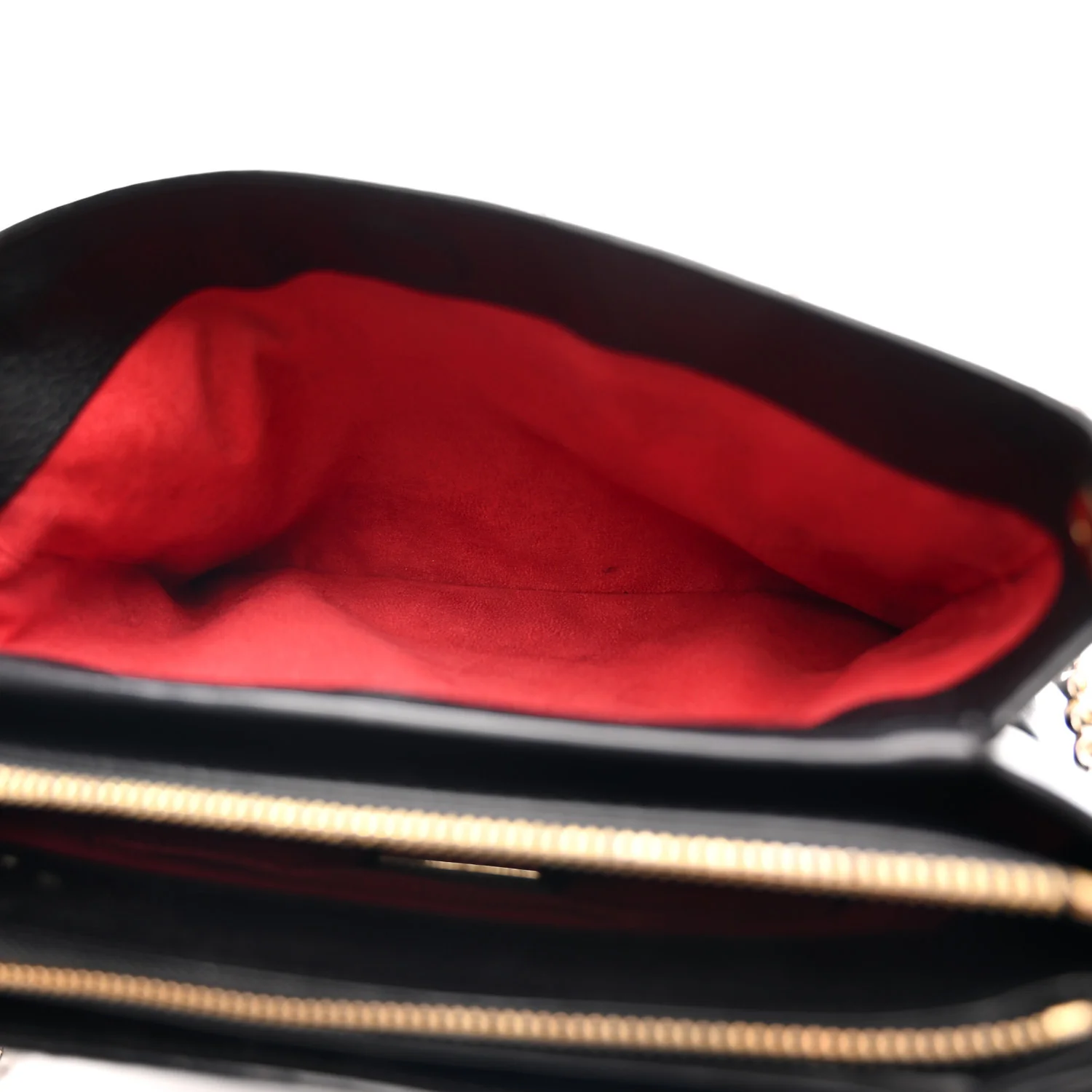 Calfskin Spikes Loubinthesky Large Triloubi Shoulder Bag Black - Image 7