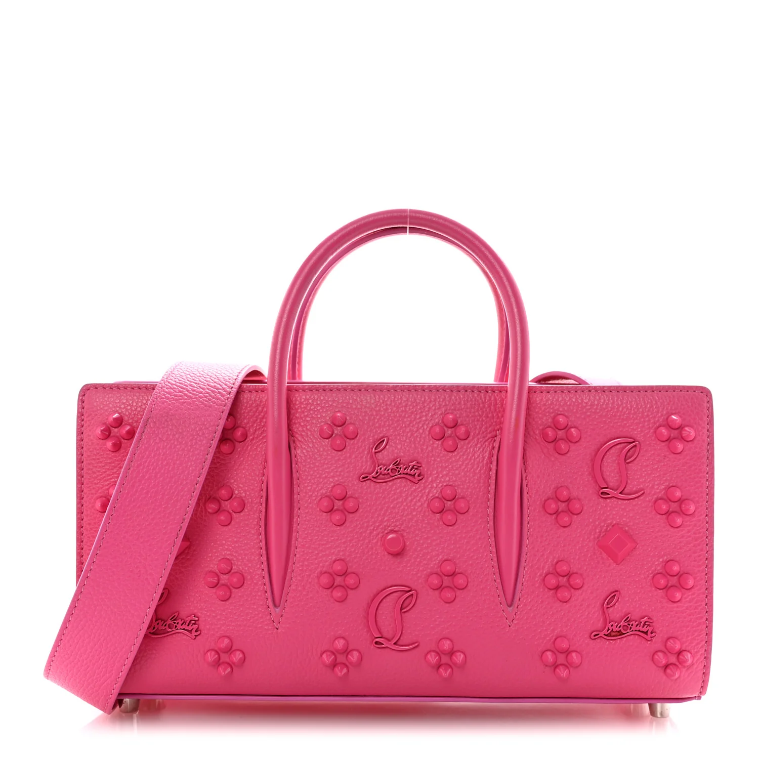 Calfskin Spikes Loubinthesky Paloma Baguette Bolerose