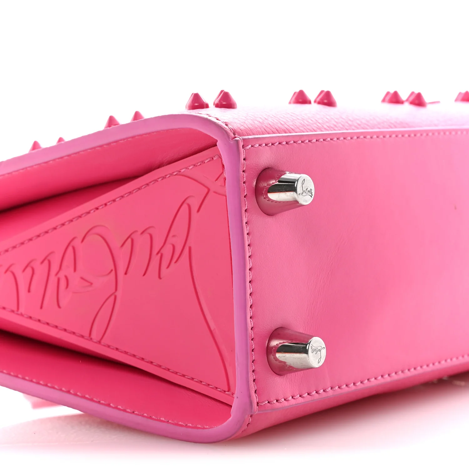 Calfskin Spikes Loubinthesky Paloma Baguette Bolerose - Image 9