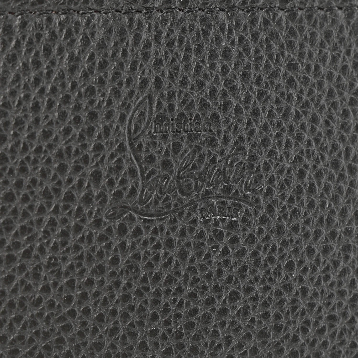 Calfskin Spikes Loubinthesky Paloma Clutch Black - Image 6