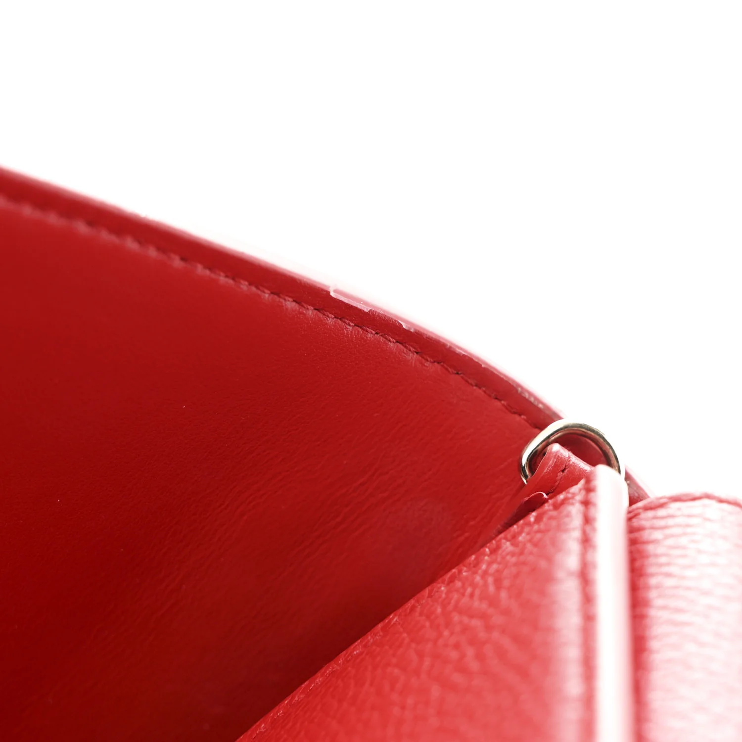 Calfskin Spikes Loubinthesky Paloma Clutch Red - Image 13