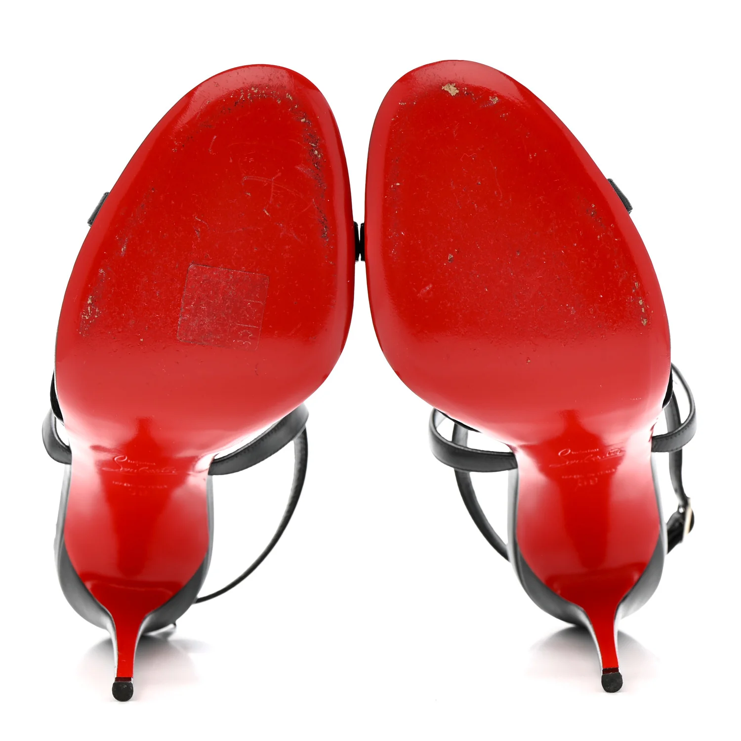 Calfskin Studded Galerietta 100 Sandals 39 Black - Image 6