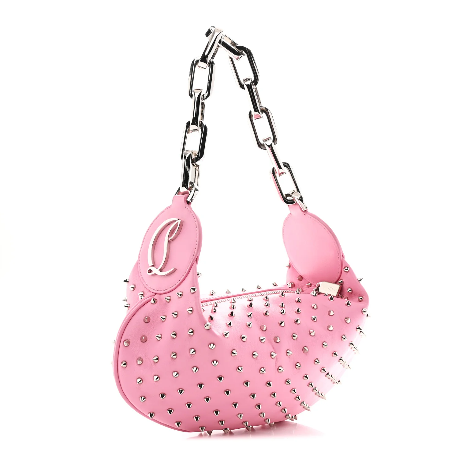 Calfskin Studded Le 54 Shoulder Bag Calipso - Image 3