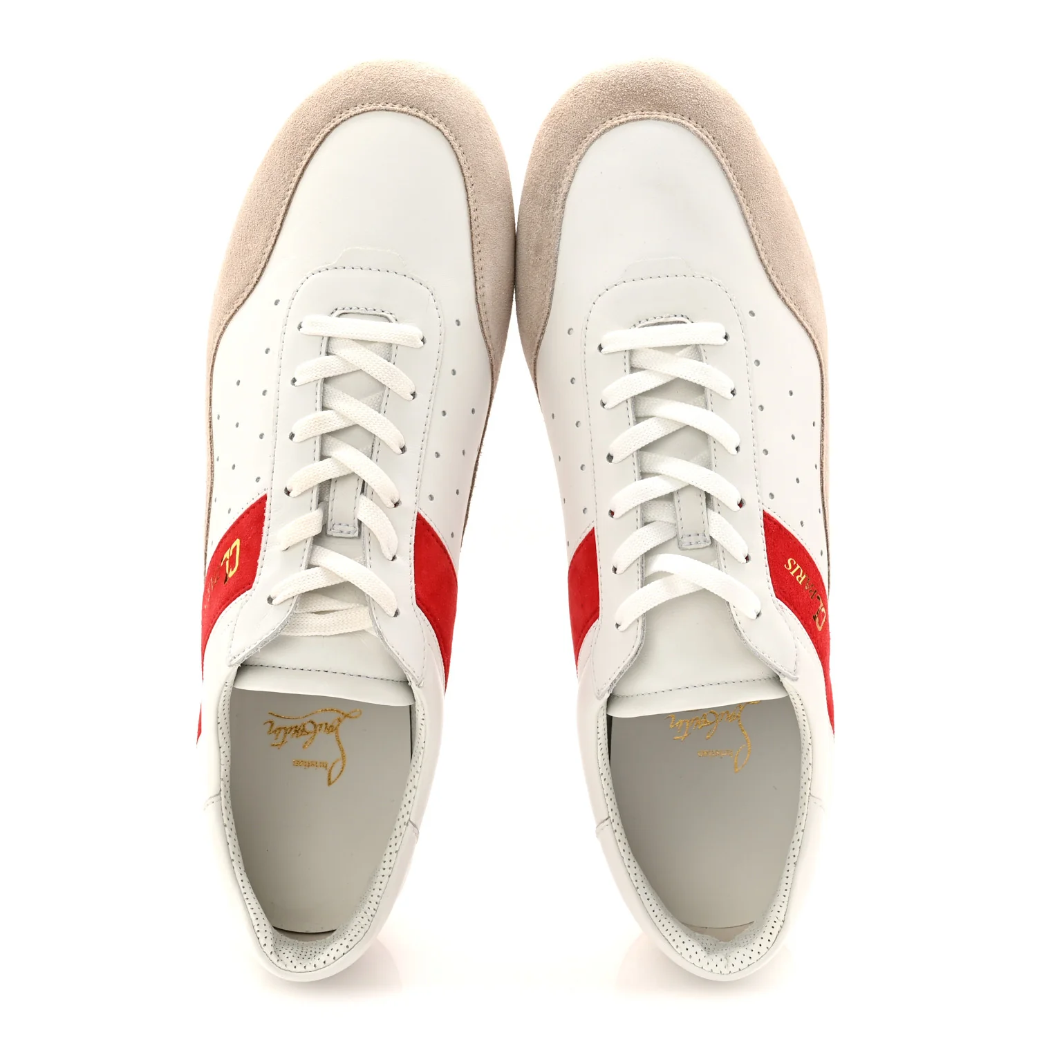 Calfskin Suede Mens My K Low Donna Flat Sneakers 43.5 Version White - Image 5