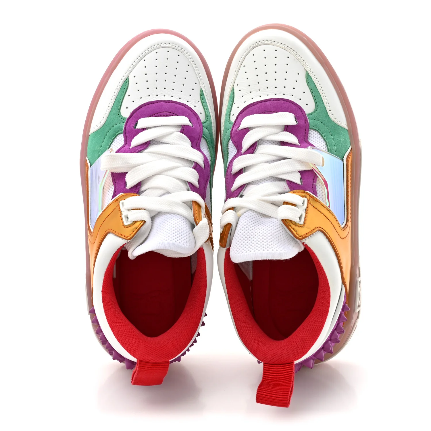 Calfskin Suede Spike Astroloubi Donna Low Top Sneakers 36 Kismet Supernova - Image 2