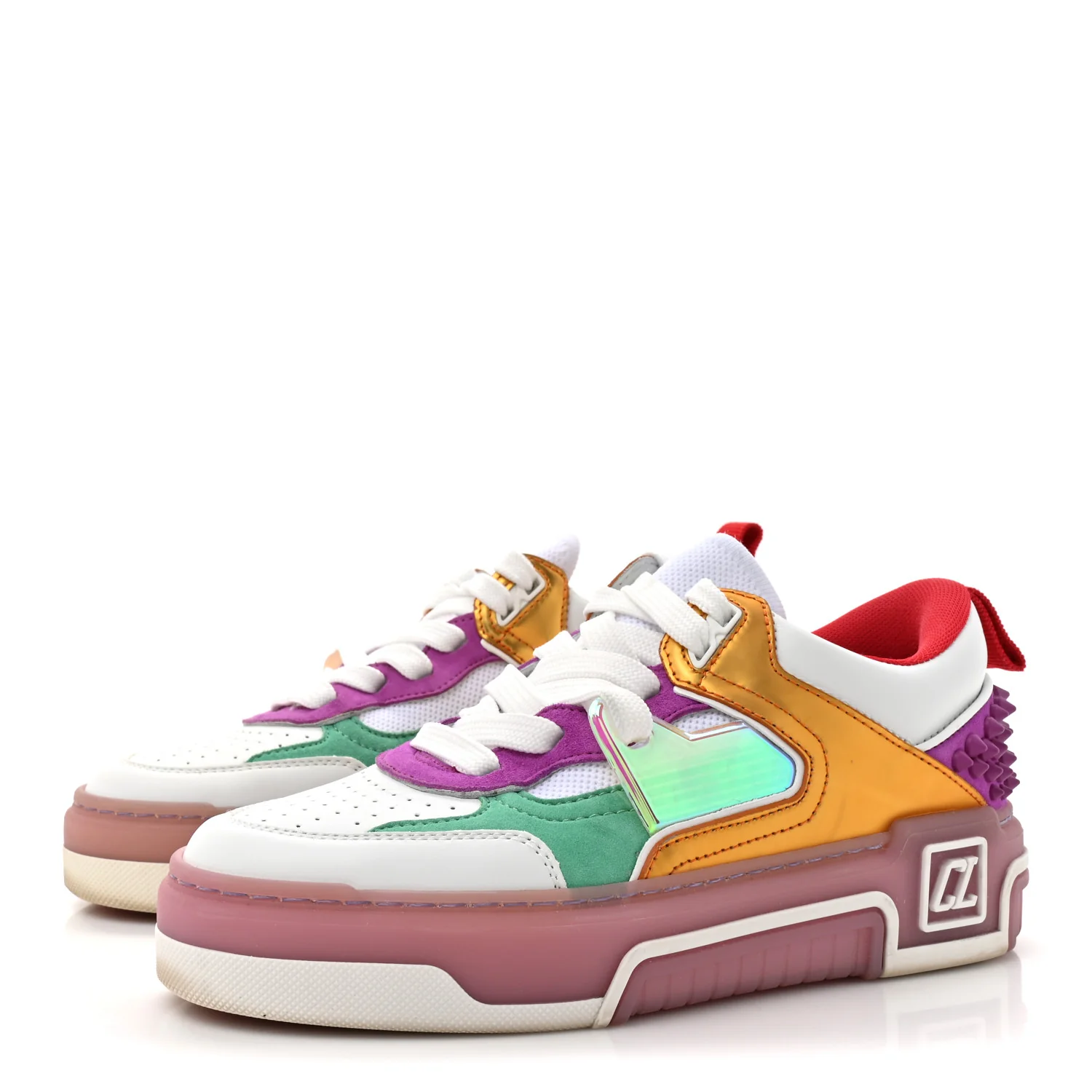 Calfskin Suede Spike Astroloubi Donna Low Top Sneakers 36 Kismet Supernova - Image 4