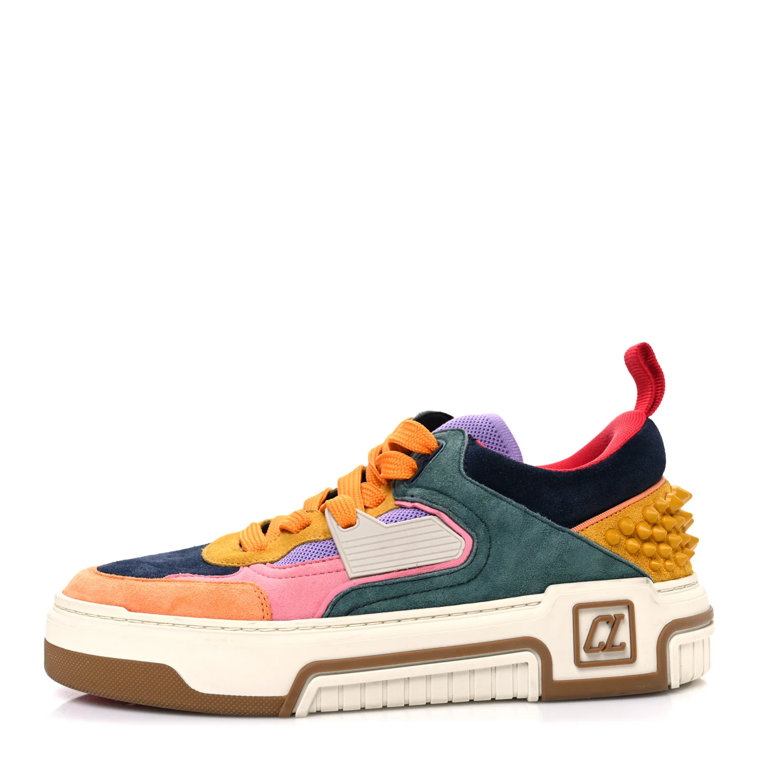 Calfskin Suede Spike Astroloubi Donna Low Top Sneakers 38 Multicolor