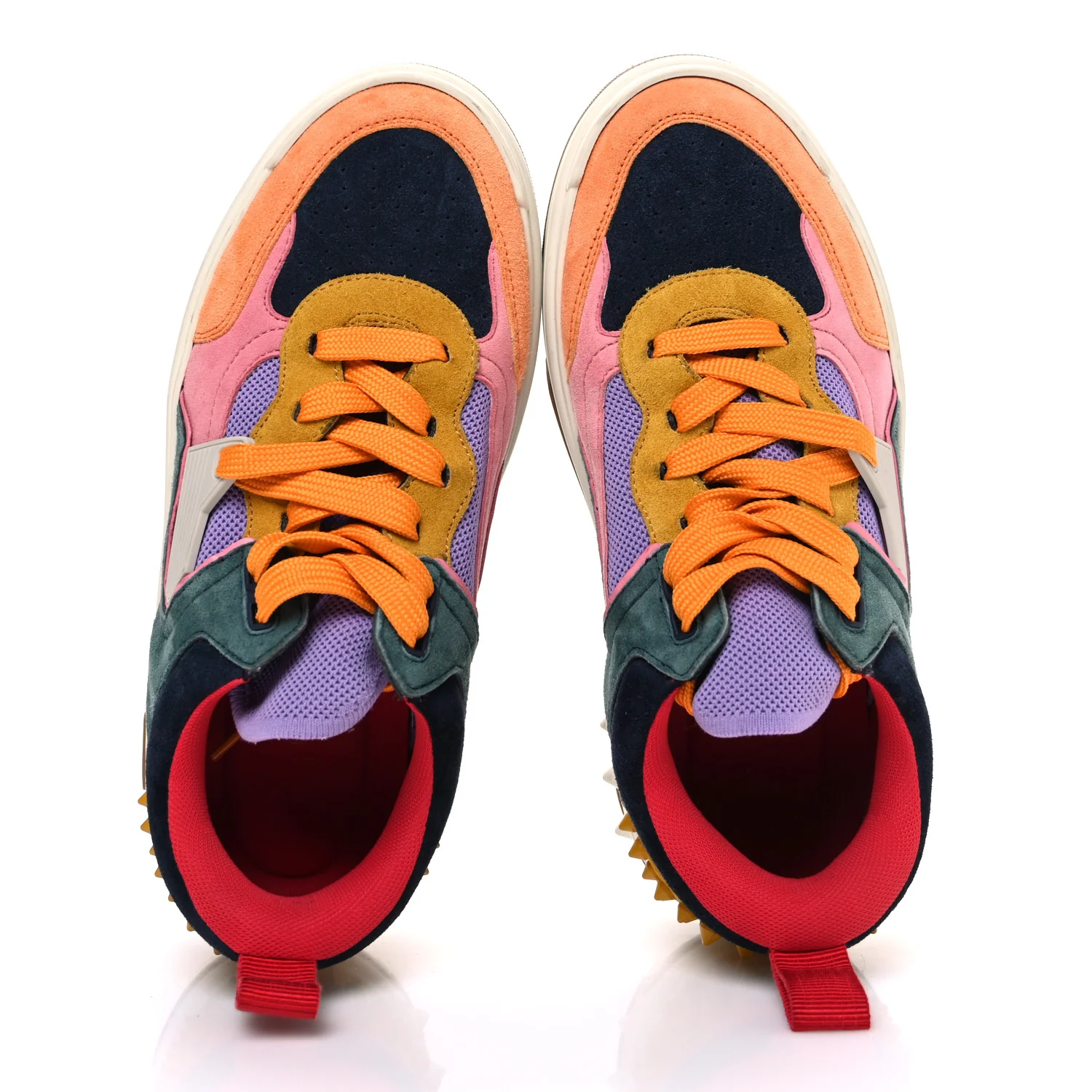 Calfskin Suede Spike Astroloubi Donna Low Top Sneakers 38 Multicolor - Image 2
