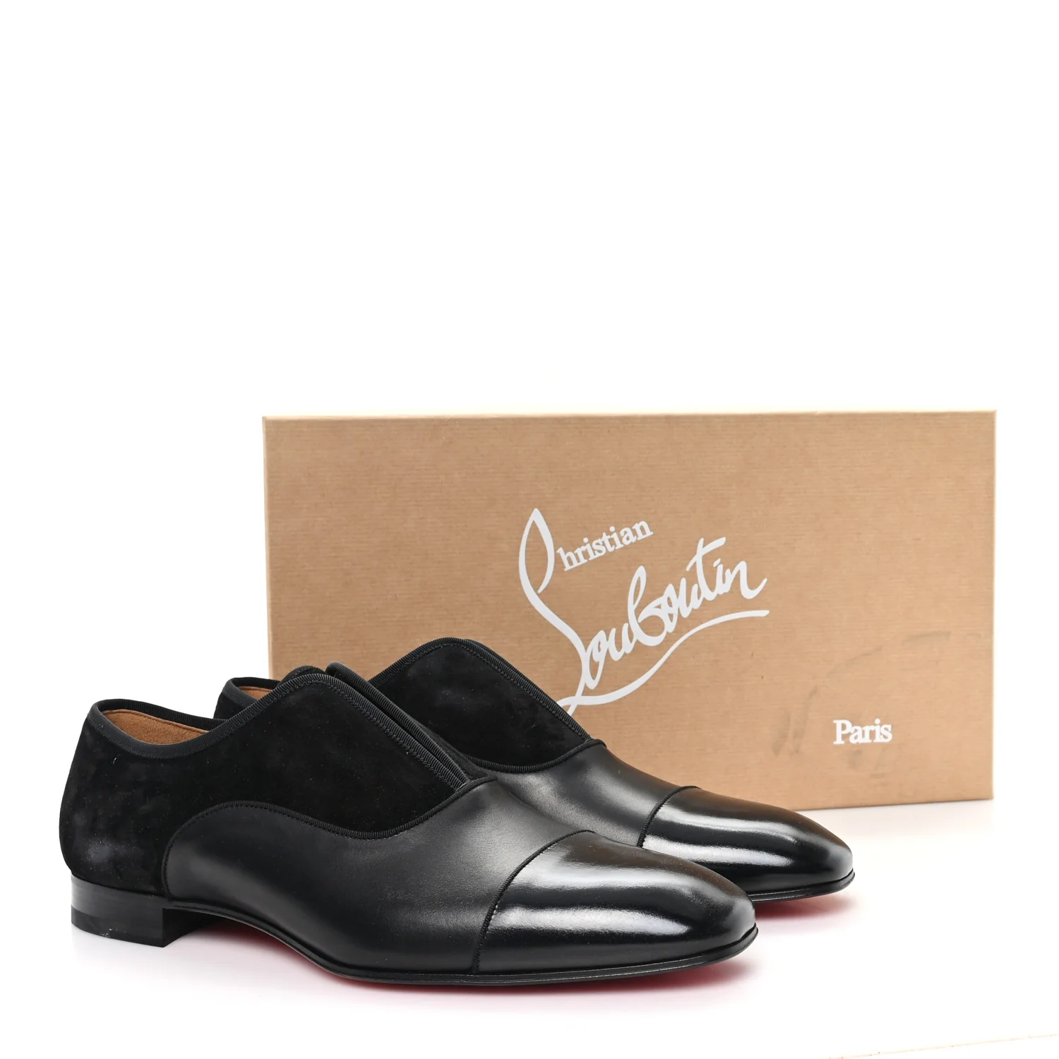 Calfskin Veau Velours Mens Alpha Male Flat 42.5 Black - Image 9