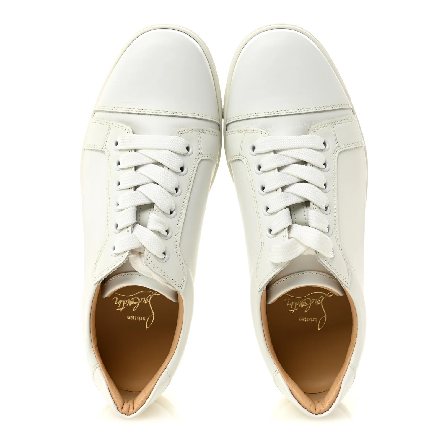 Calfskin Vieira Flat Sneakers 37 White - Image 2