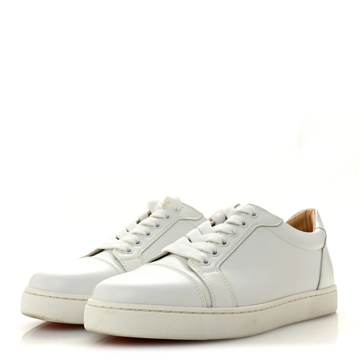 Calfskin Vieira Flat Sneakers 37 White - Image 4