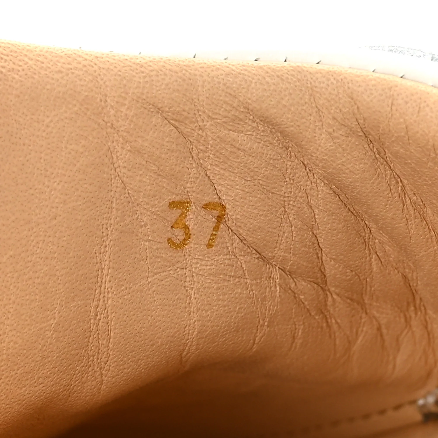 Calfskin Vieira Flat Sneakers 37 White - Image 9