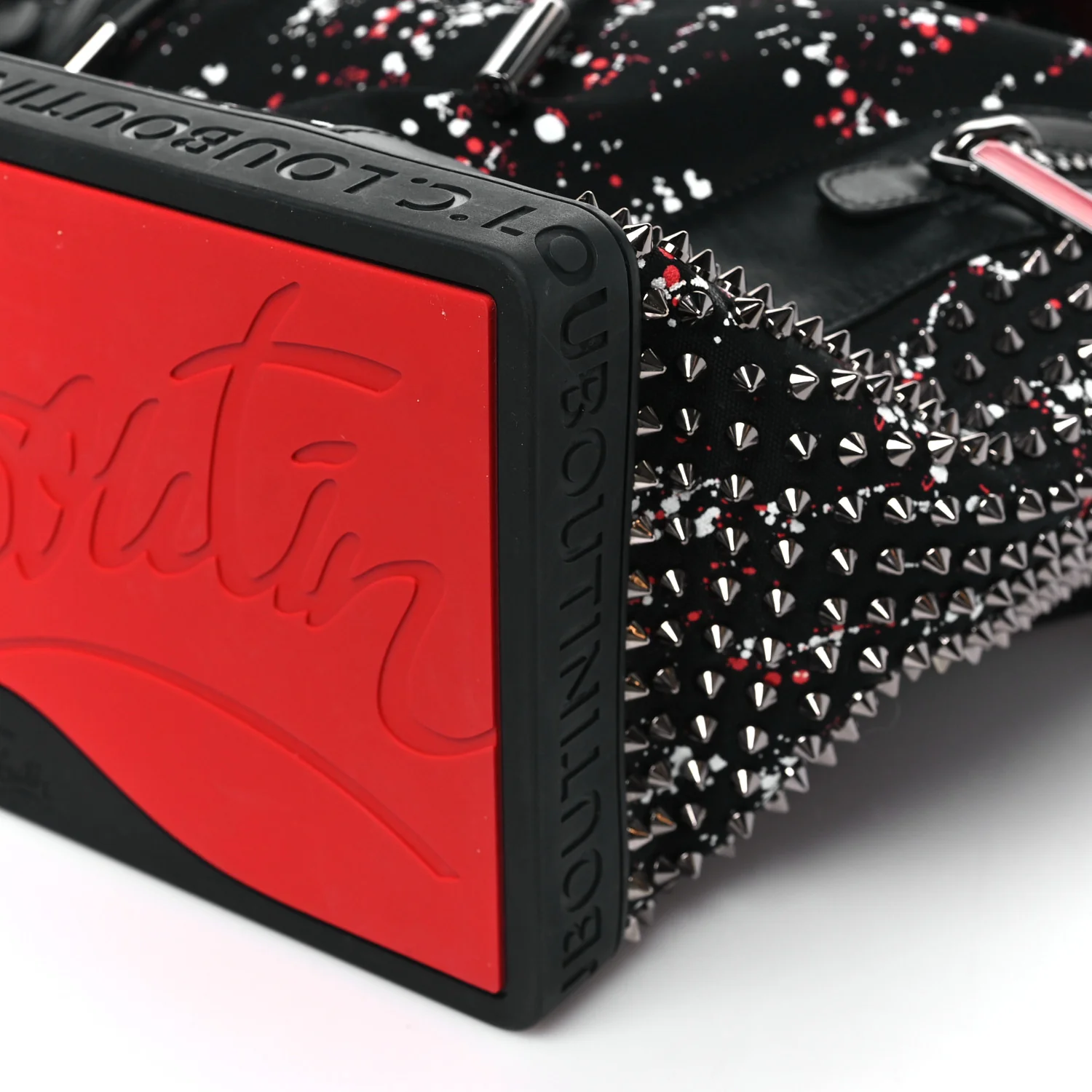 Canvas Splash Print Spiked Explorafunk Backpack Multicolor - Image 9