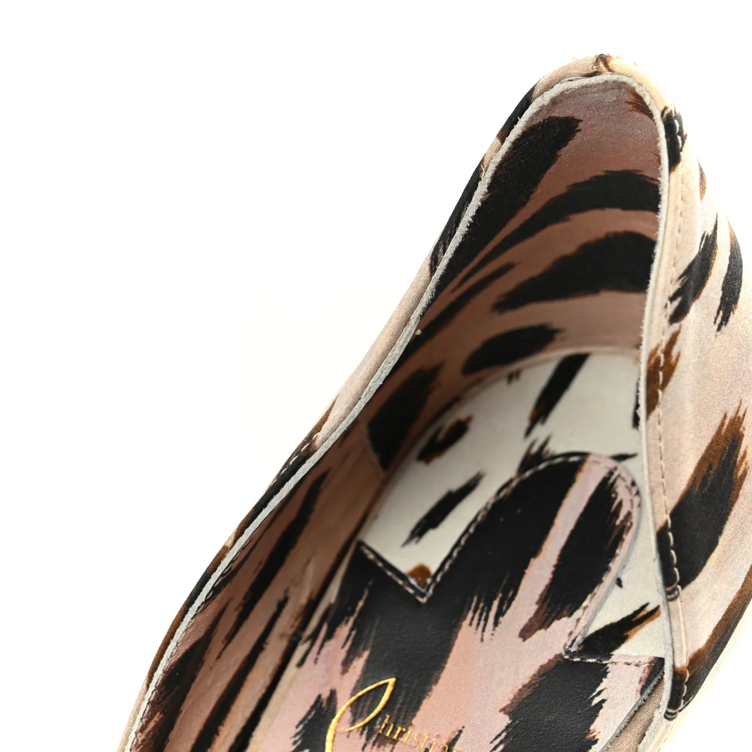 Crepe Satin Leopard Print Gigi Iriza 85 Pumps 37.5 Vintage Rose - Image 10