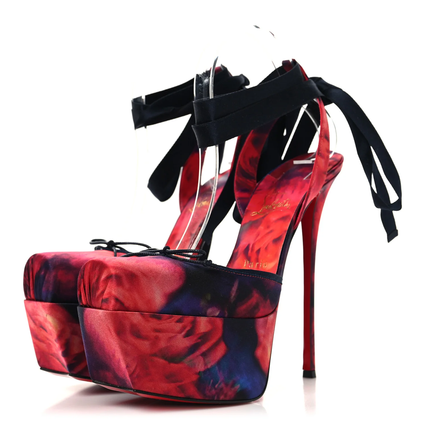 Crepe Satin Roses Cassia Lace Up 160 Pumps 40 Multicolor - Image 4