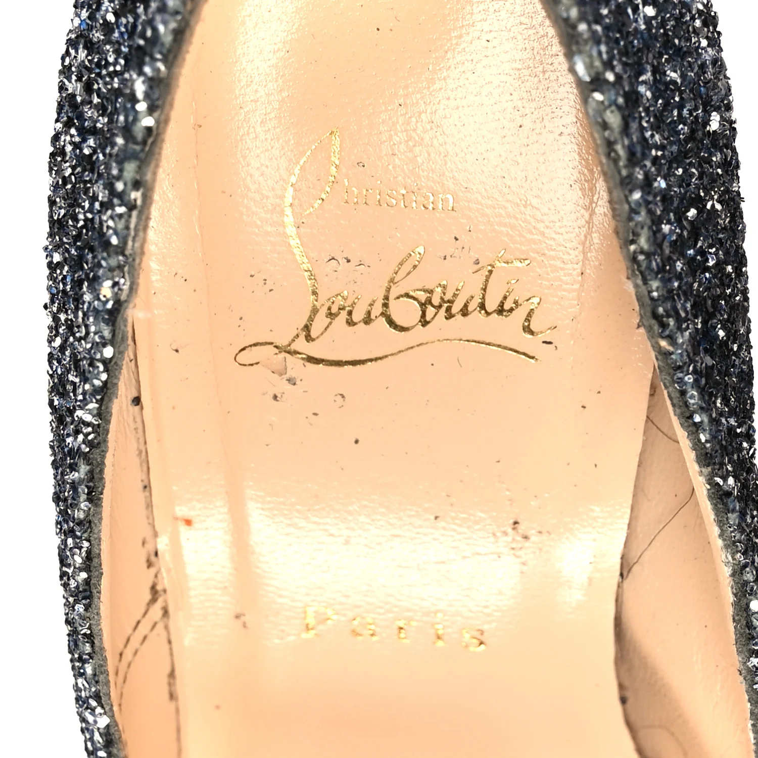 Glitter Daffodile Spotlight 160 Pumps 39.5 Blue Khol - Image 7