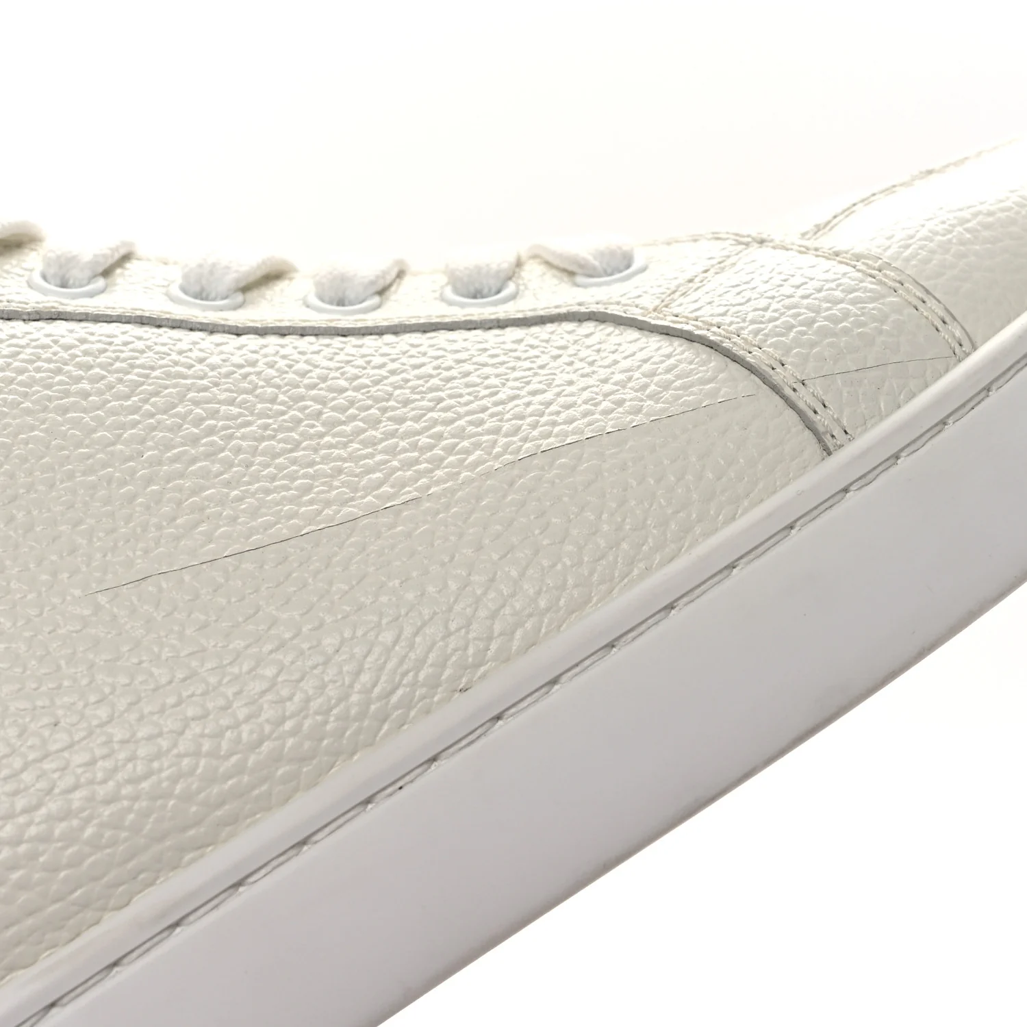 Grained Calfskin Rantulow Flat Sneakers 43.5 Latte - Image 12