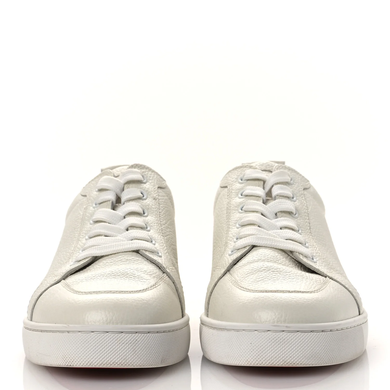Grained Calfskin Rantulow Flat Sneakers 43.5 Latte - Image 3