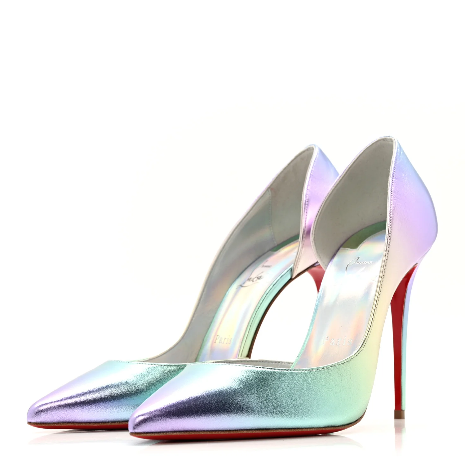 Iridescent Nappa Lam Licorne Iriza 100 Pumps 41 Multicolor - Image 4