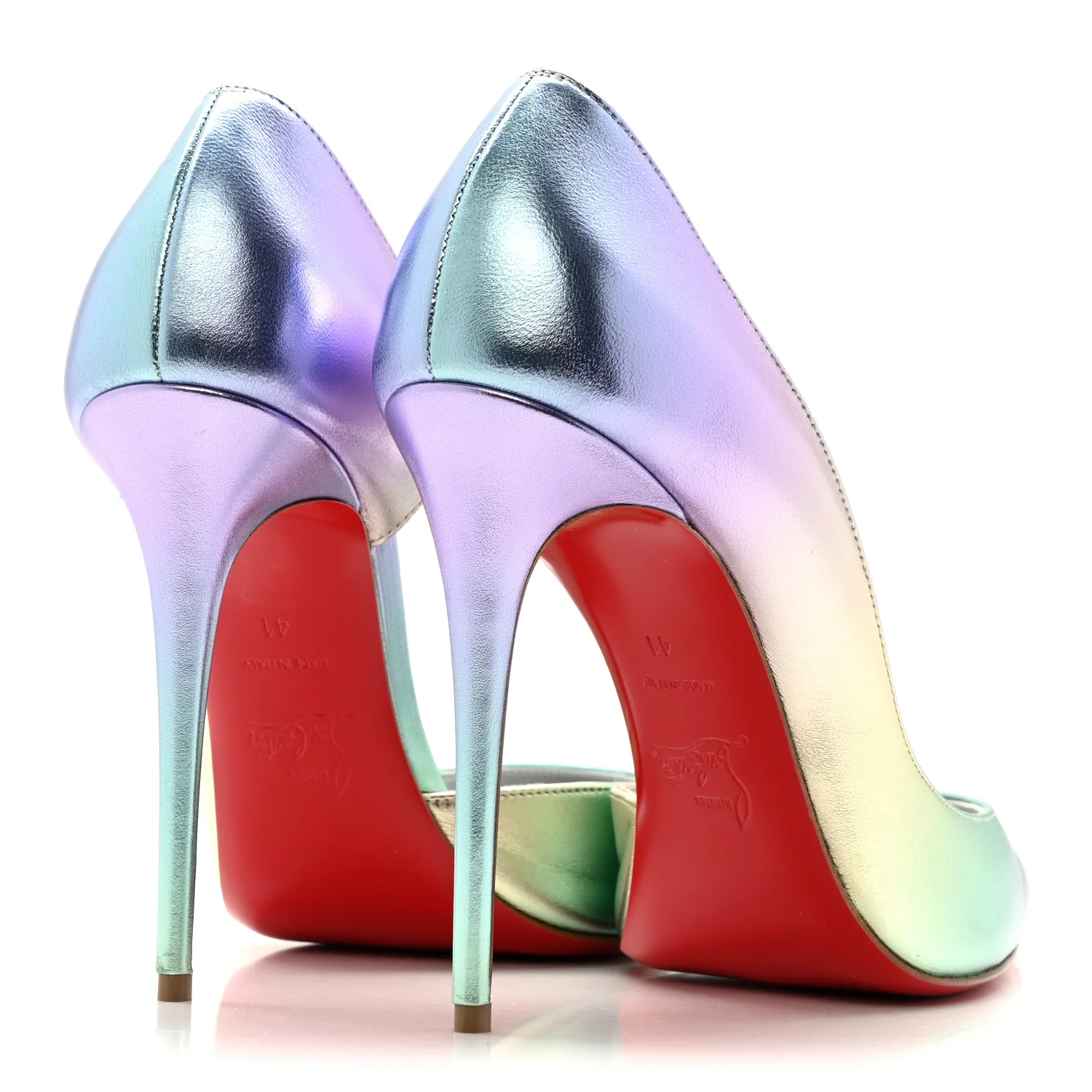 Iridescent Nappa Lam Licorne Iriza 100 Pumps 41 Multicolor - Image 5