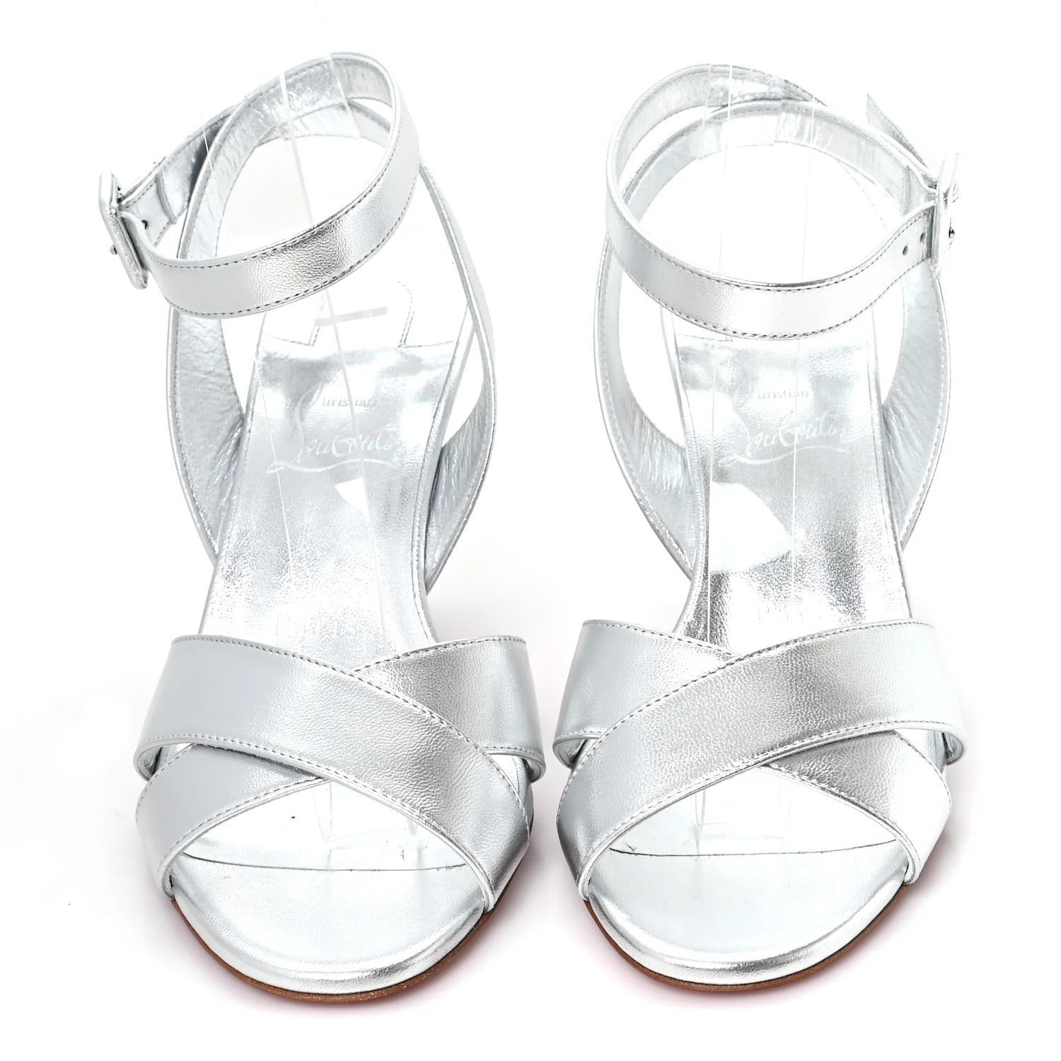 Kid Laminato Mariza 85 Sandals 37 Silver - Image 3