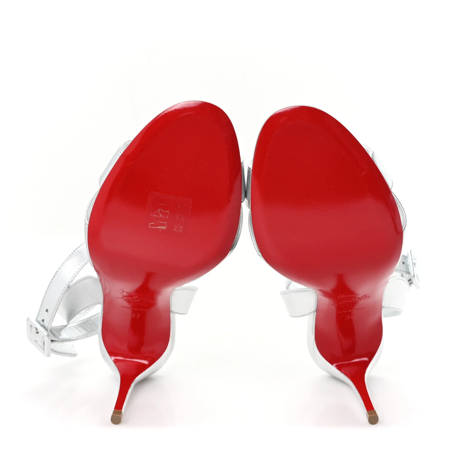 Kid Laminato Mariza 85 Sandals 37 Silver - Image 6