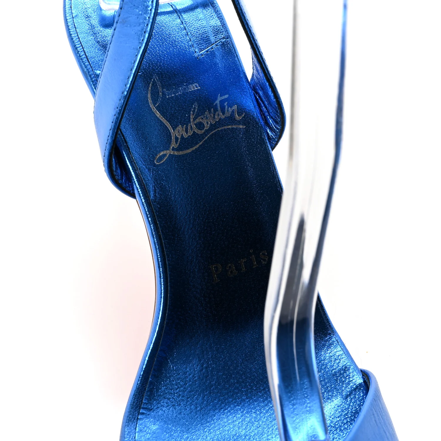 Kid Laminato O Marylin 85 Slingback Sandal Heels 36.5 Alize - Image 8