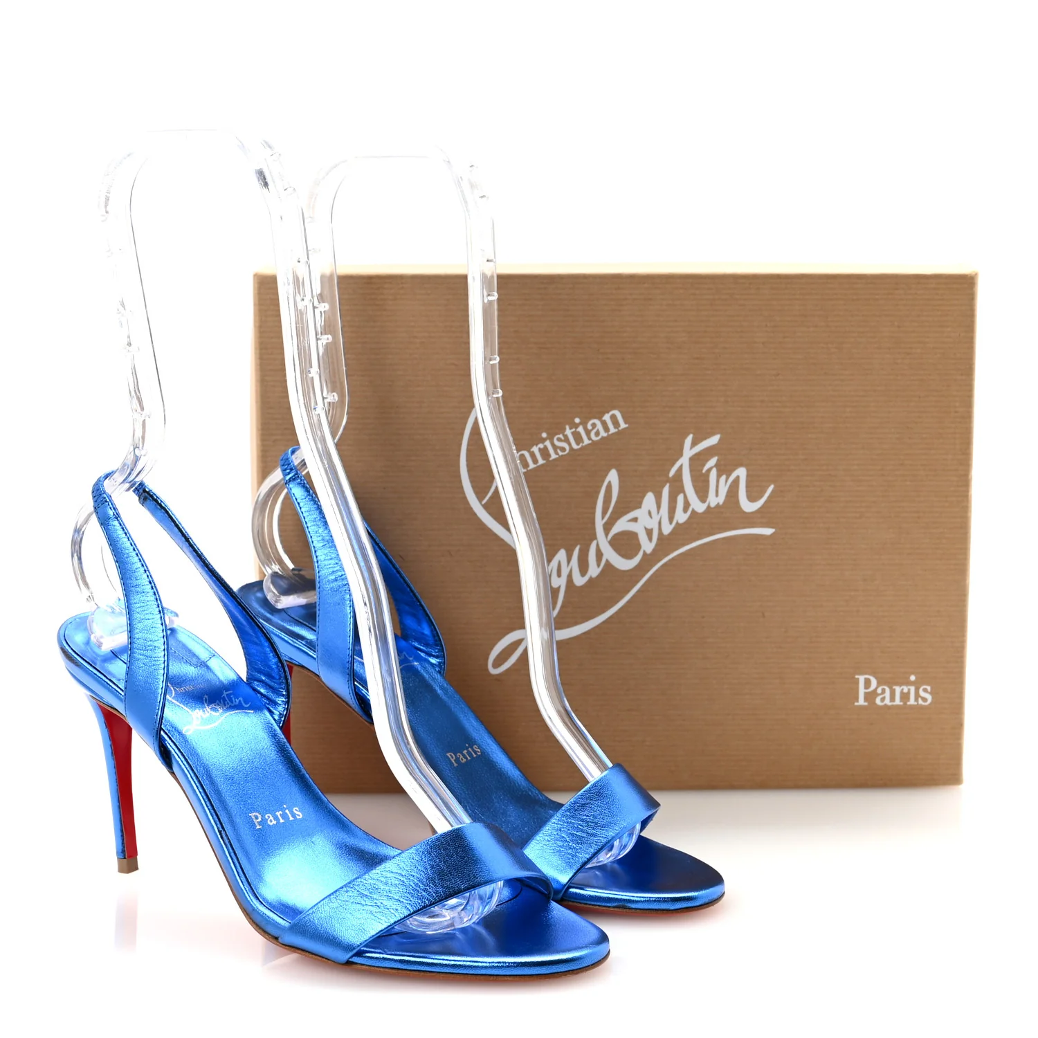 Kid Laminato O Marylin 85 Slingback Sandal Heels 36.5 Alize - Image 9