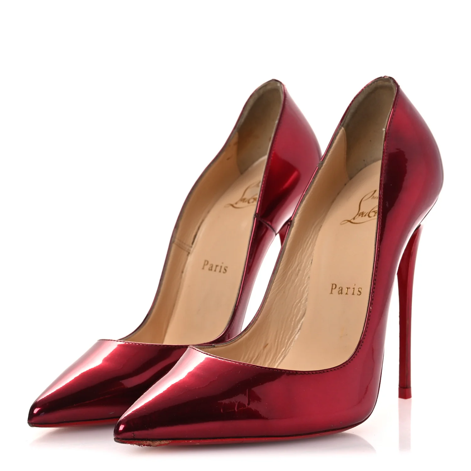 Metallic Patent Psychic So Kate 120 Pumps 37.5 Loubi - Image 4