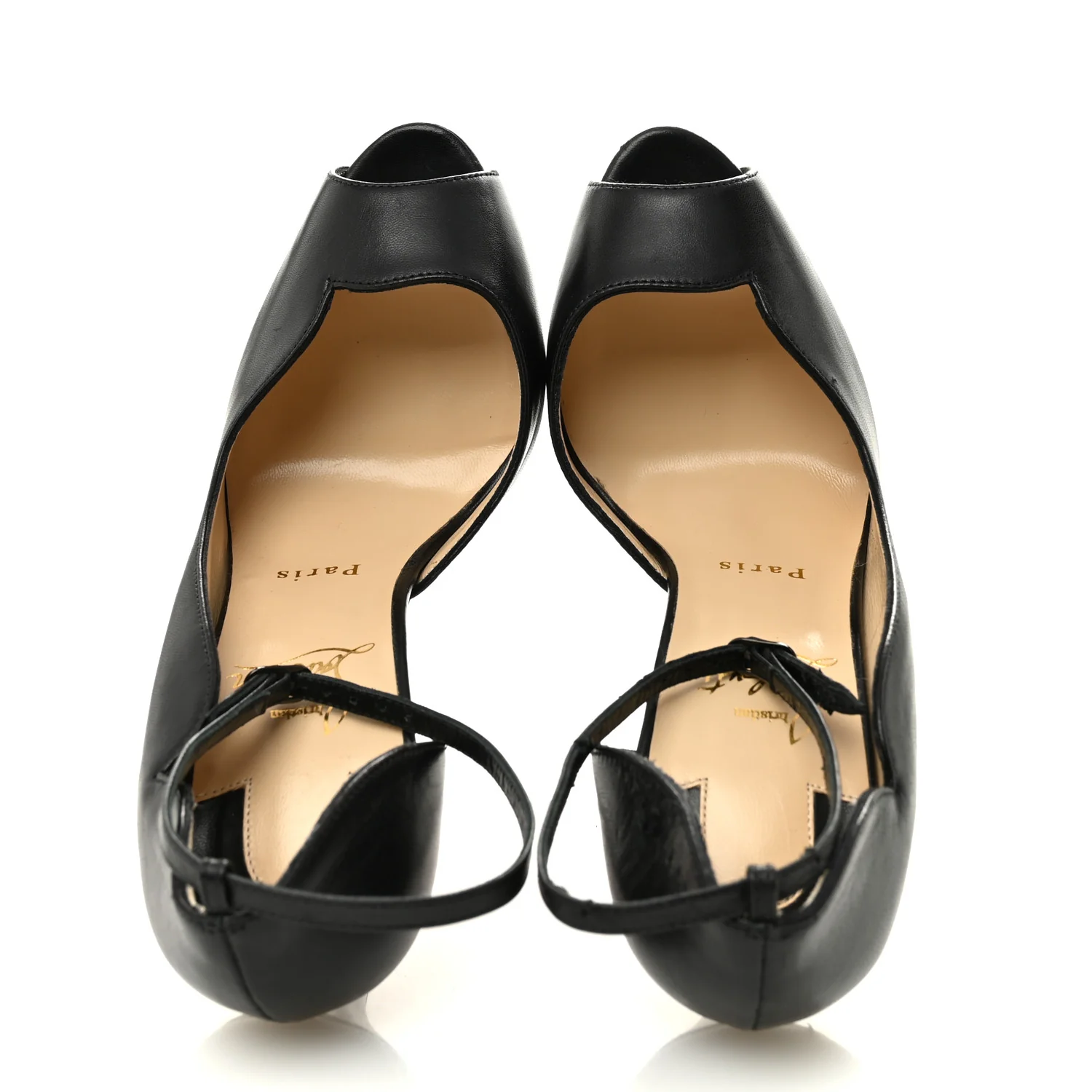 Nappa After Sun Round Chick Alta Platform Peep Toe 120 Pumps 37 Black - Image 2
