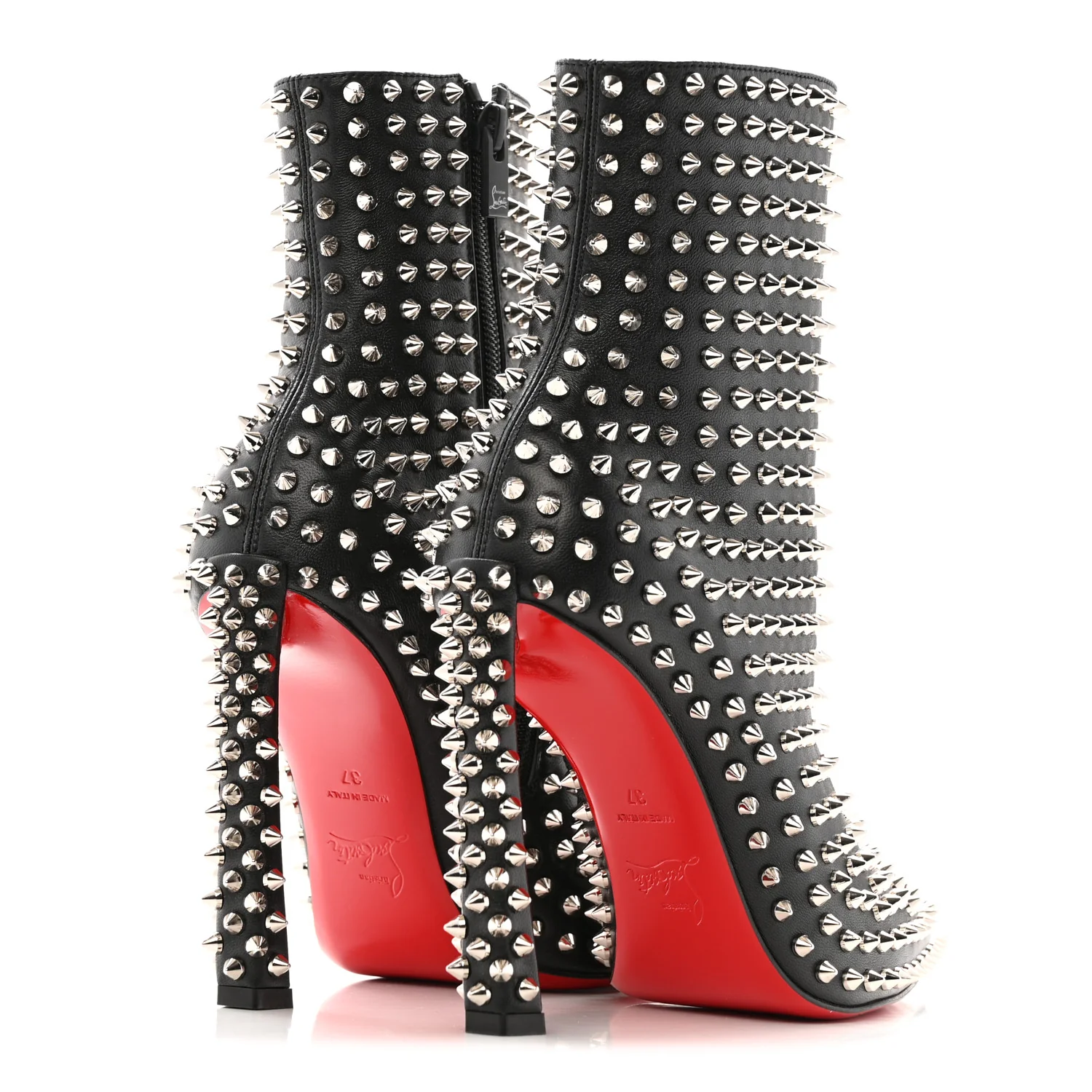 Nappa Condora Booty Spikes 100 Ankle Boots 37 Black - Image 5