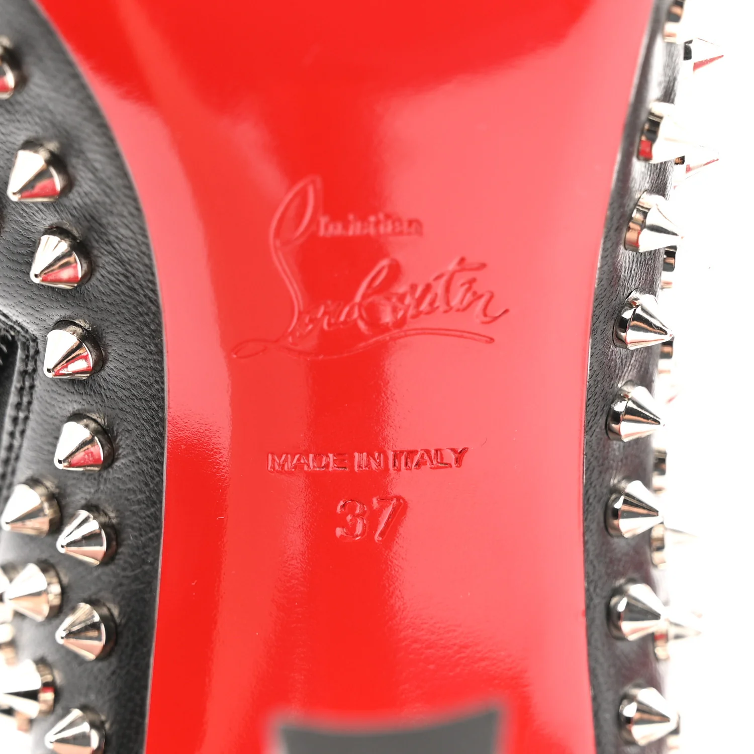 Nappa Condora Booty Spikes 100 Ankle Boots 37 Black - Image 7