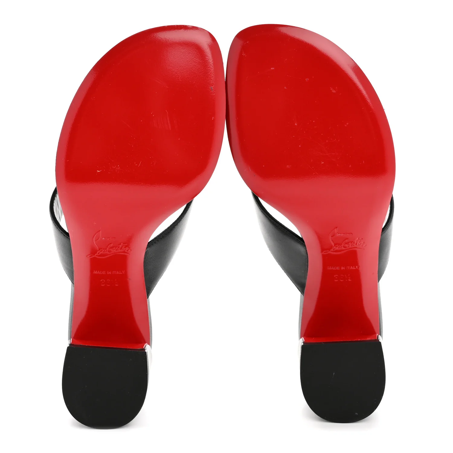 Nappa Janetonga 55 Thong Sandals 36.5 Black - Image 6