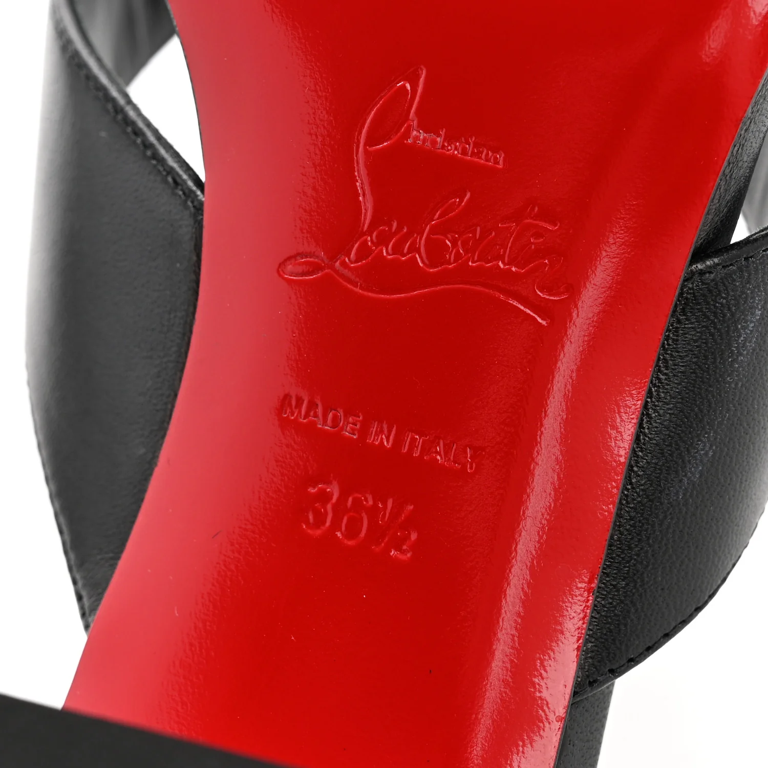 Nappa Janetonga 55 Thong Sandals 36.5 Black - Image 7
