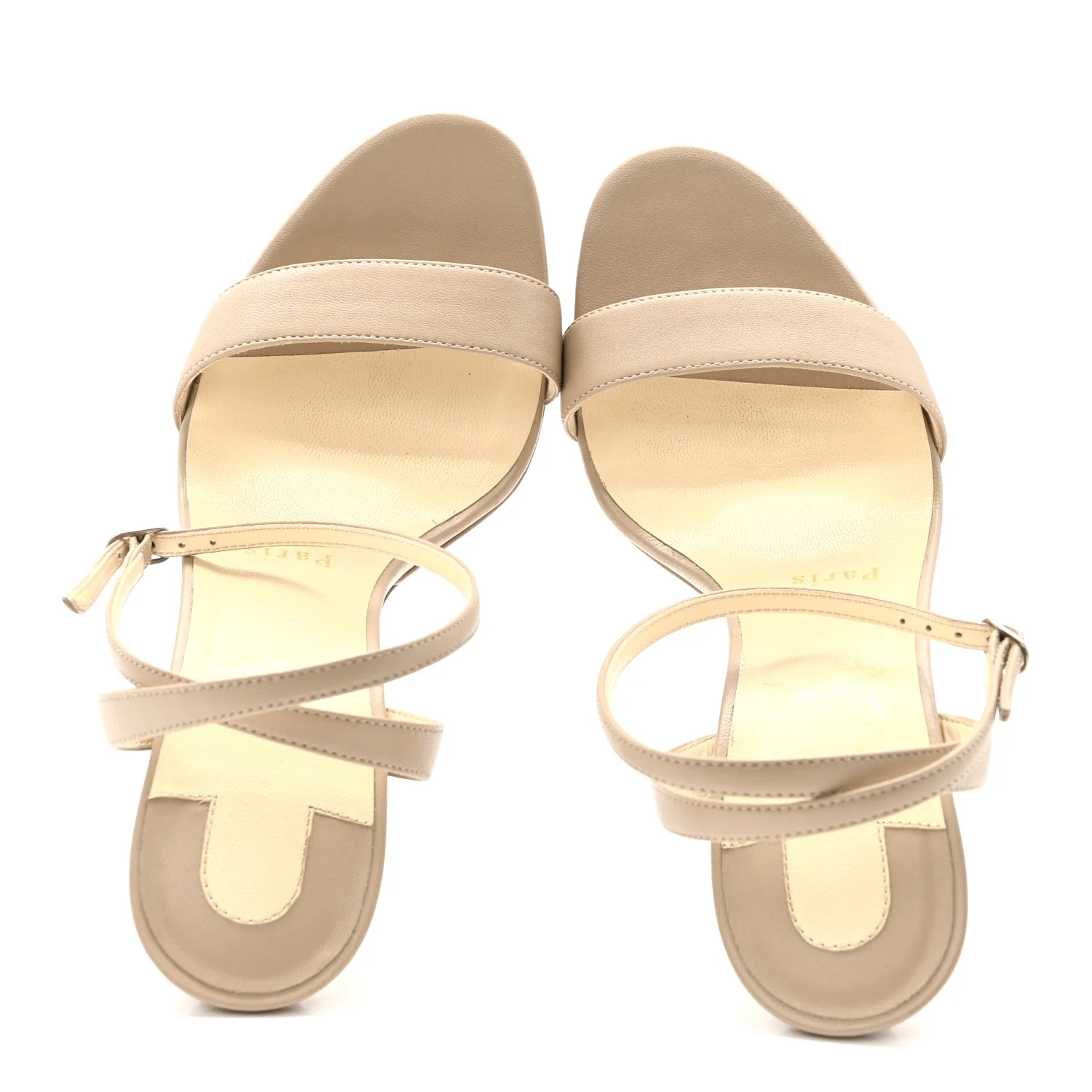 Nappa Loubi Queen 120 Pumps 37 Nude - Image 2