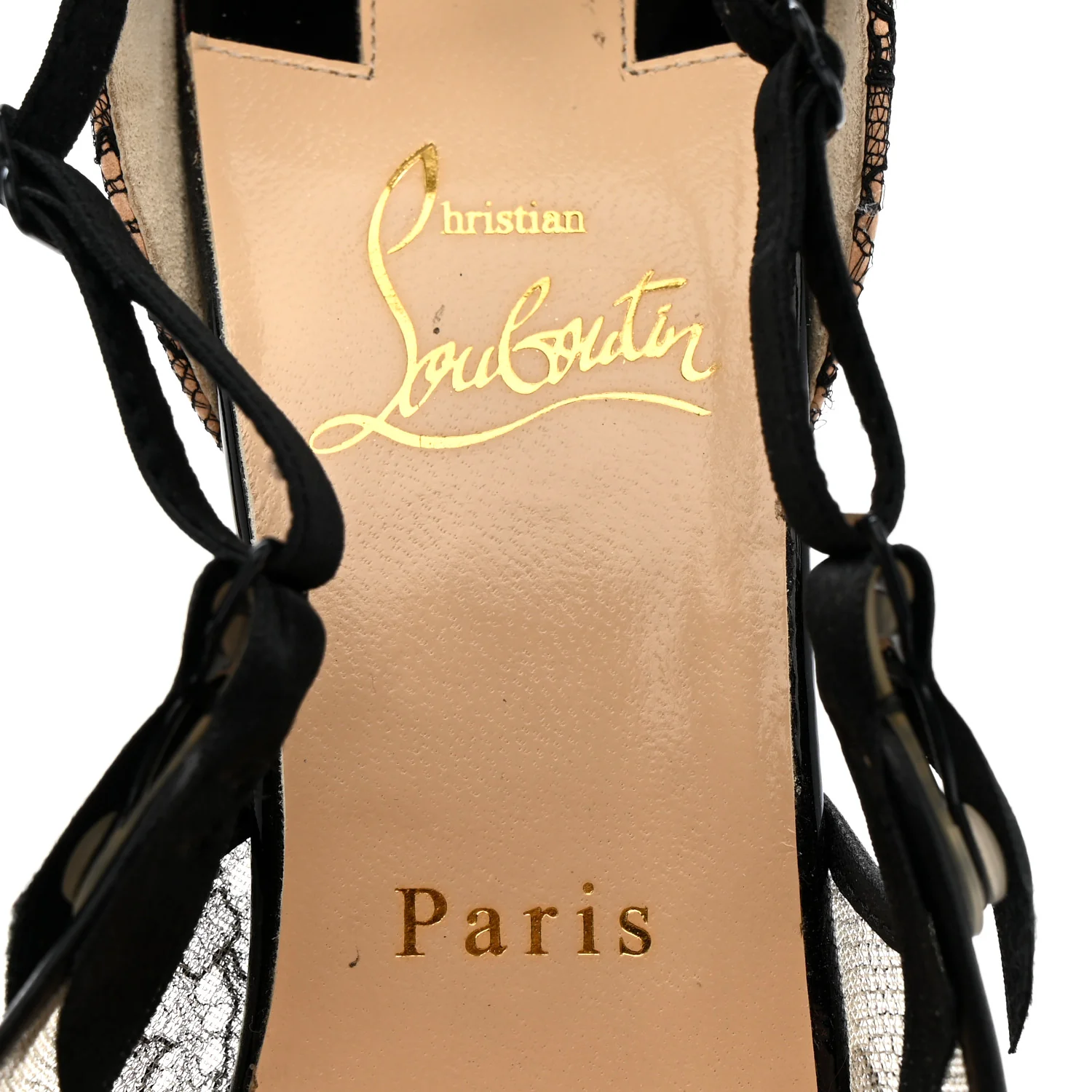 Nappa Patent Chantilly Lace Hot Jeanbi 100 Pumps 39.5 Black - Image 8
