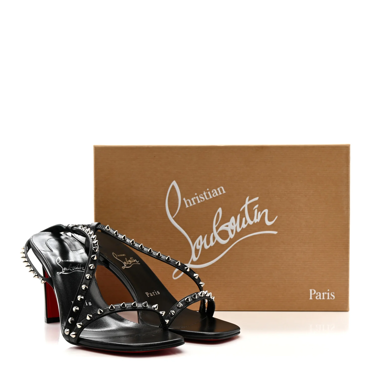 Nappa Rosa Condorapik 85 Spike Sandals 38.5 Black - Image 11