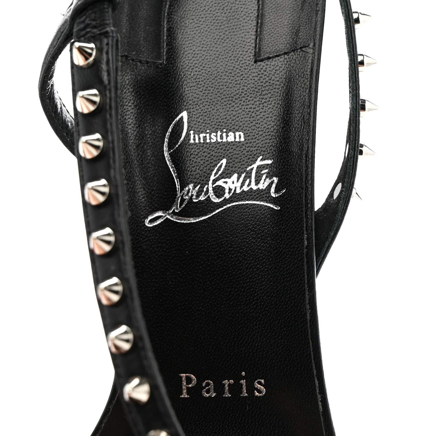 Nappa Rosa Condorapik 85 Spike Sandals 38.5 Black - Image 8
