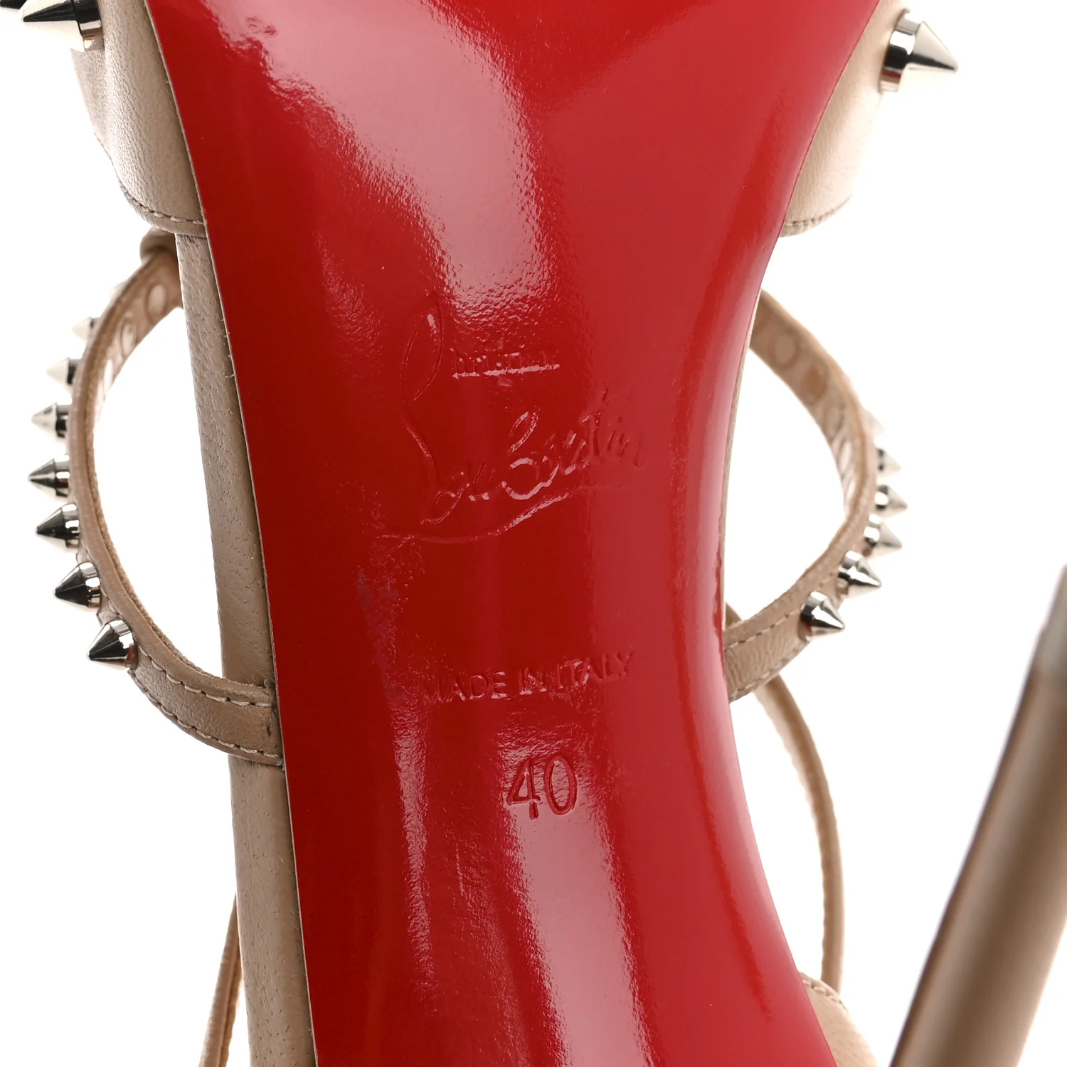 Nappa Studded Tatooshka 100 Pumps 40 Blush - Image 8