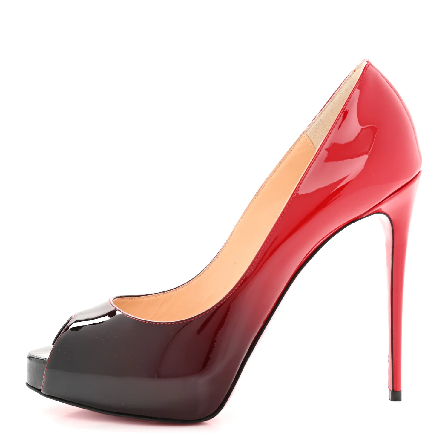Patent Degrade New Very Prive 120 Pumps 37 Black Red - Image 2