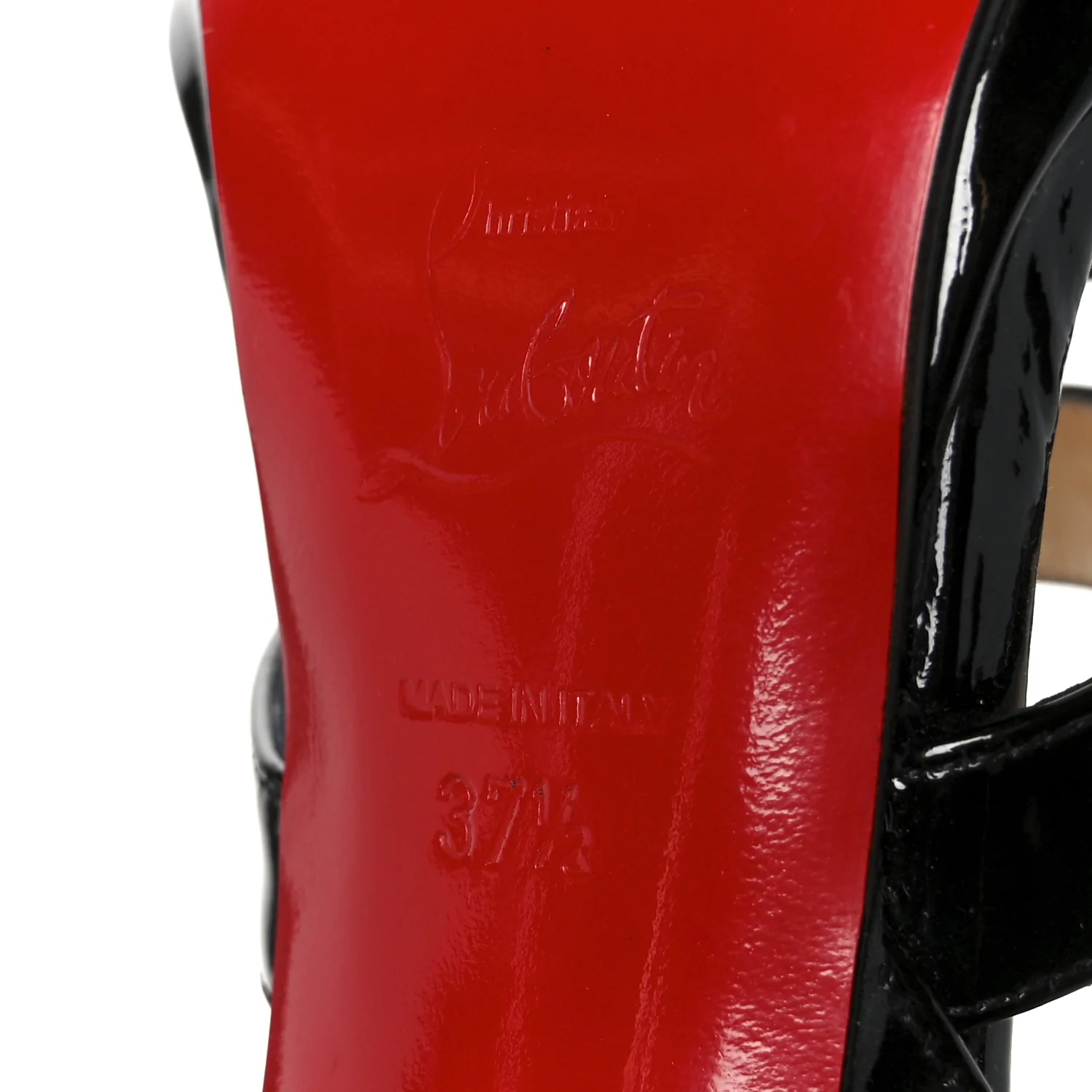 Patent Funky 120 Cage Sandals 37.5 Black - Image 8