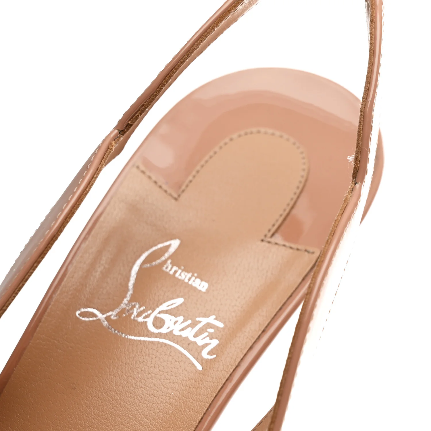Patent Hot Chick Slingback 70 Pumps 41 Nude - Image 10