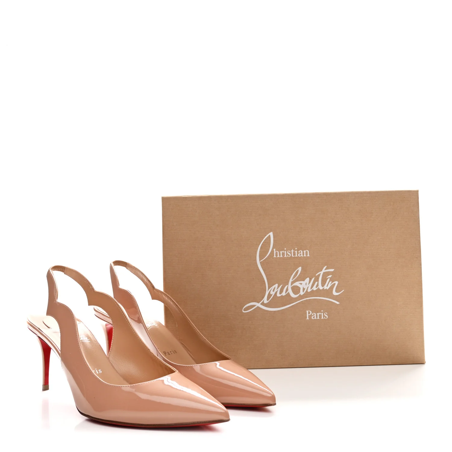 Patent Hot Chick Slingback 70 Pumps 41 Nude - Image 11