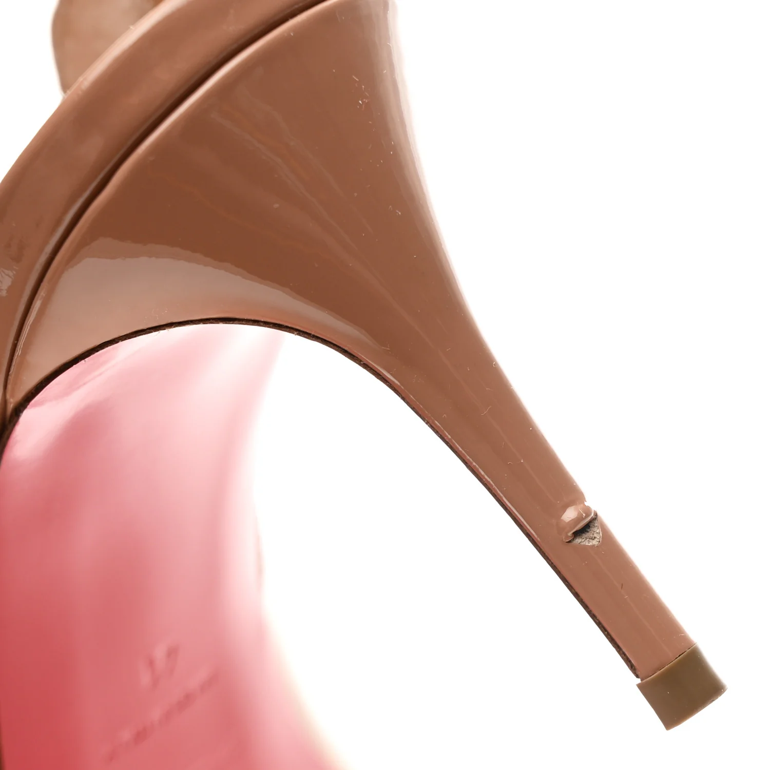 Patent Hot Chick Slingback 70 Pumps 41 Nude - Image 9
