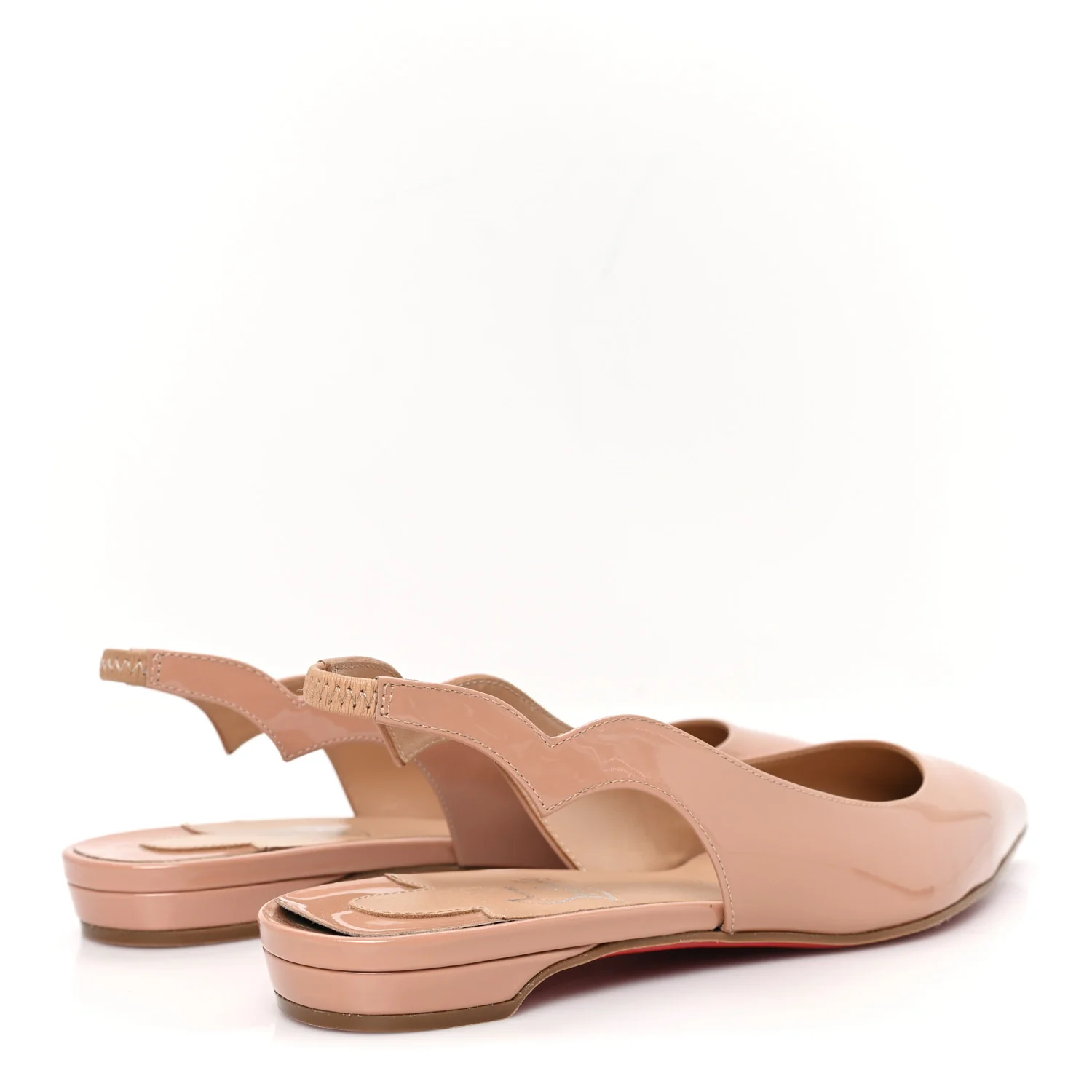 Patent Hot Chickita Slingback Flats 35.5 Nude - Image 5