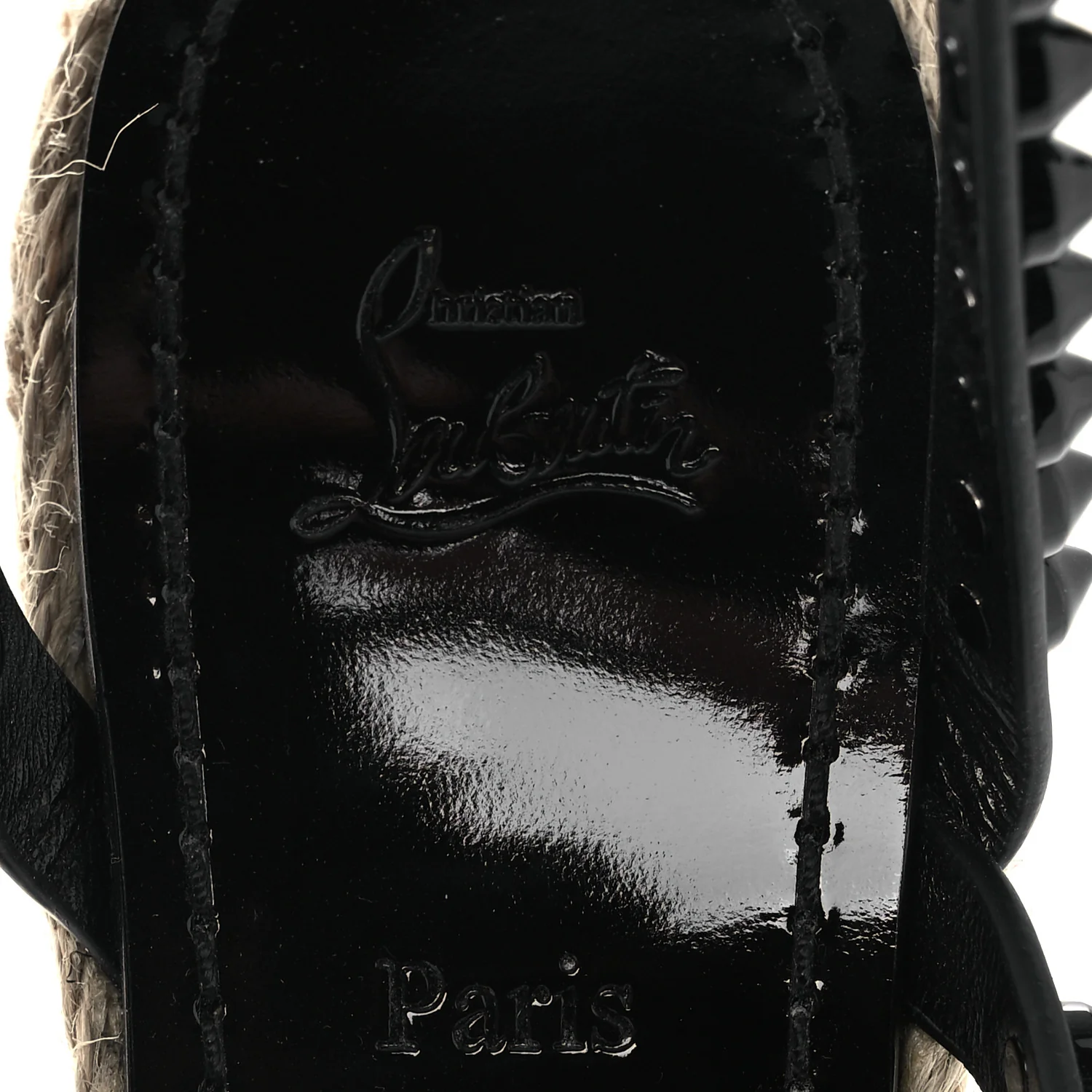 Patent Mafaldina 120 Wedge Sandals 40 Black - Image 9