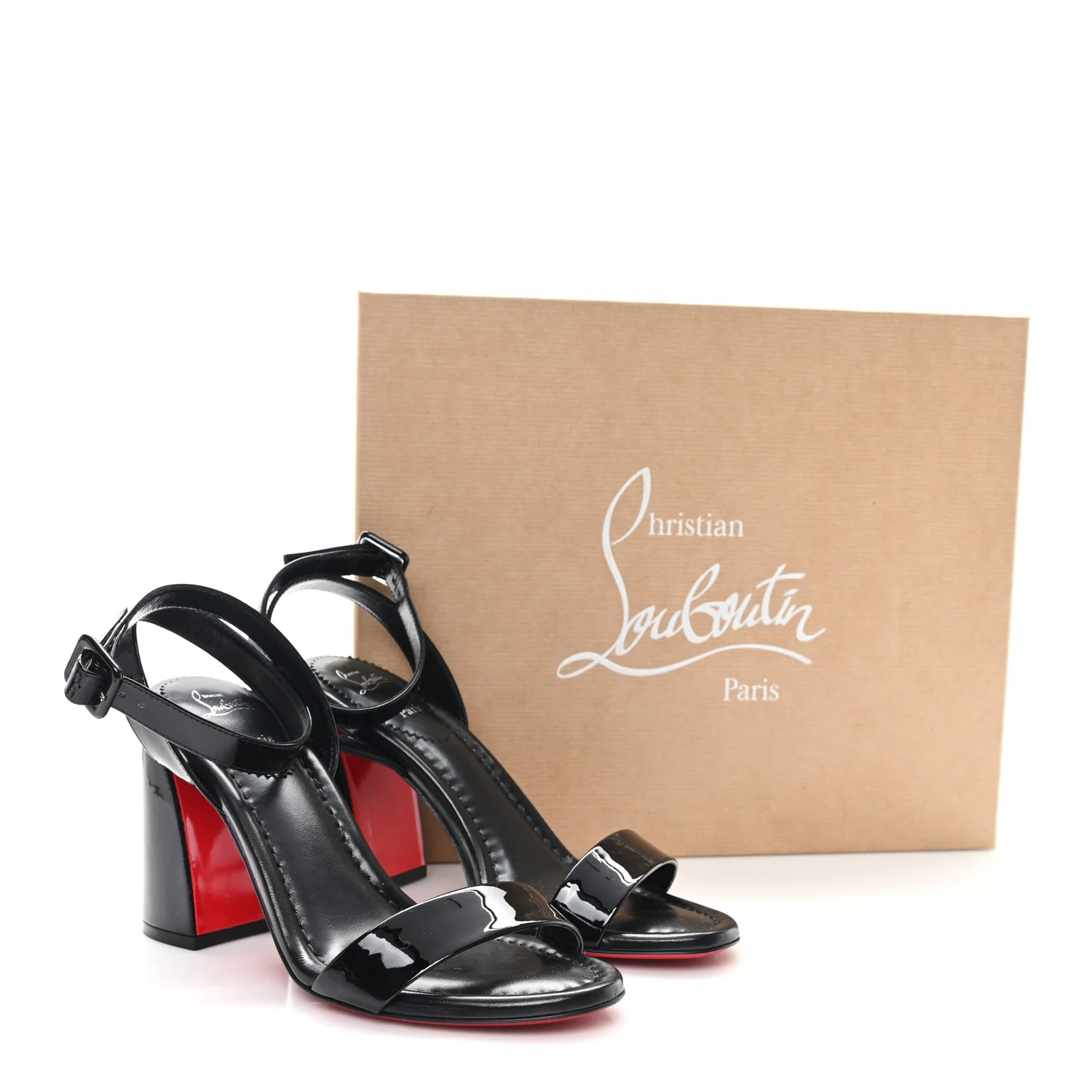 Patent Miss Sabina 85 Sandals 37.5 Black - Image 9