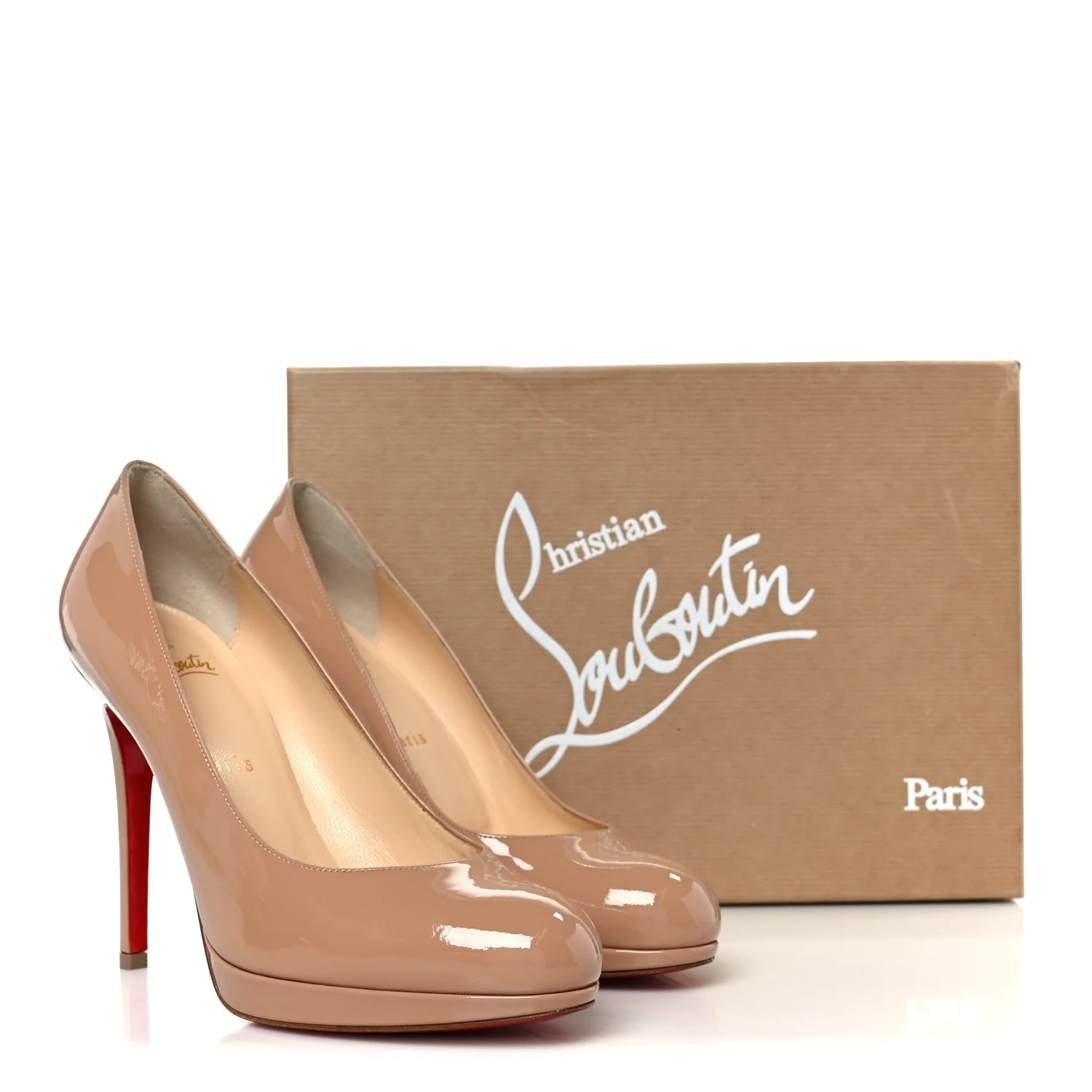 Patent New Simple 120 Pumps 37.5 Nude - Image 9