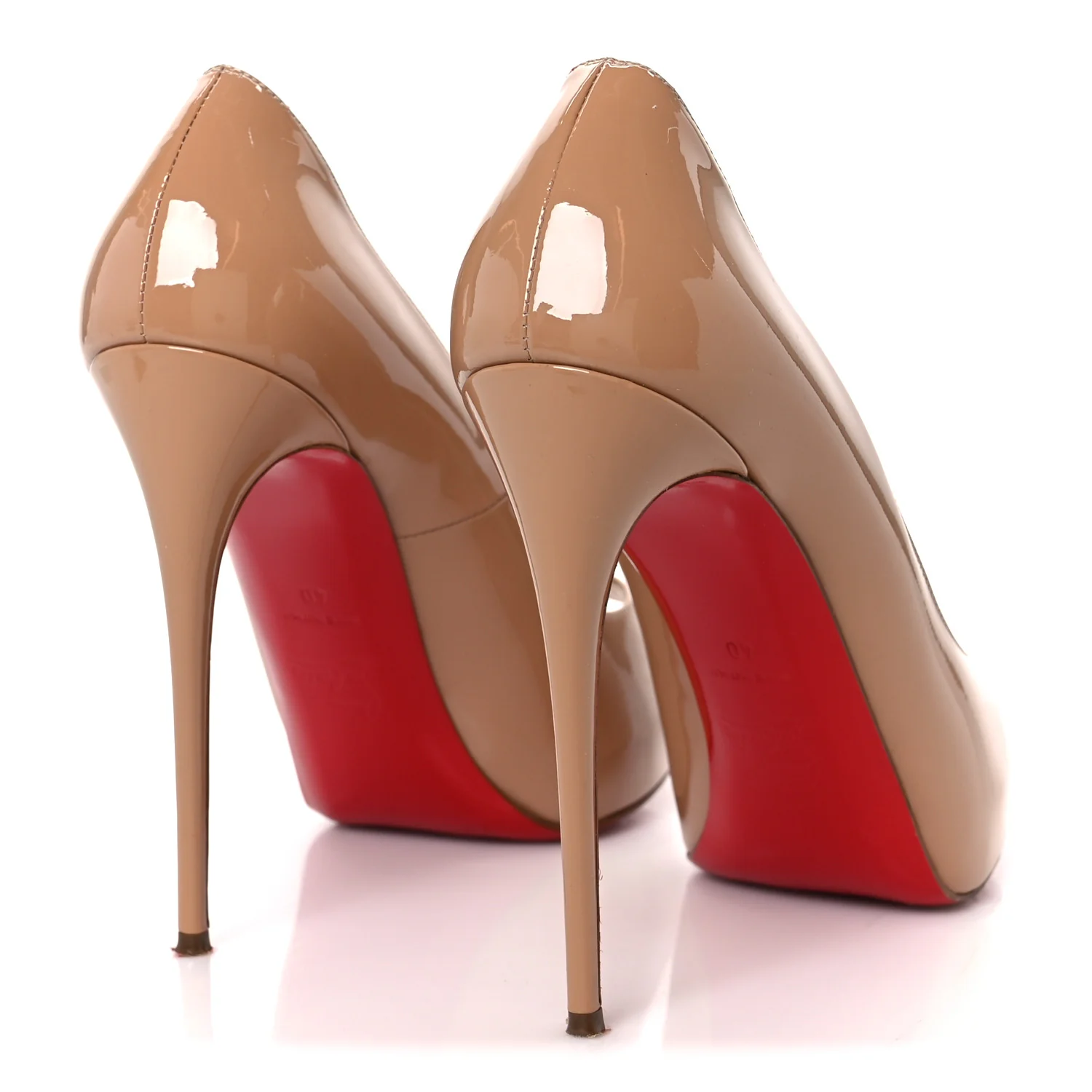 Patent New Very Prive 120 Pumps 40 Nude - Image 5
