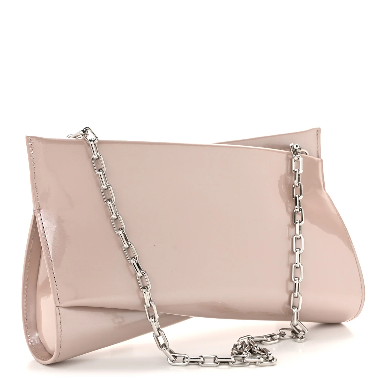 Patent Perle Loubitwist Clutch Vintage Rose - Image 3